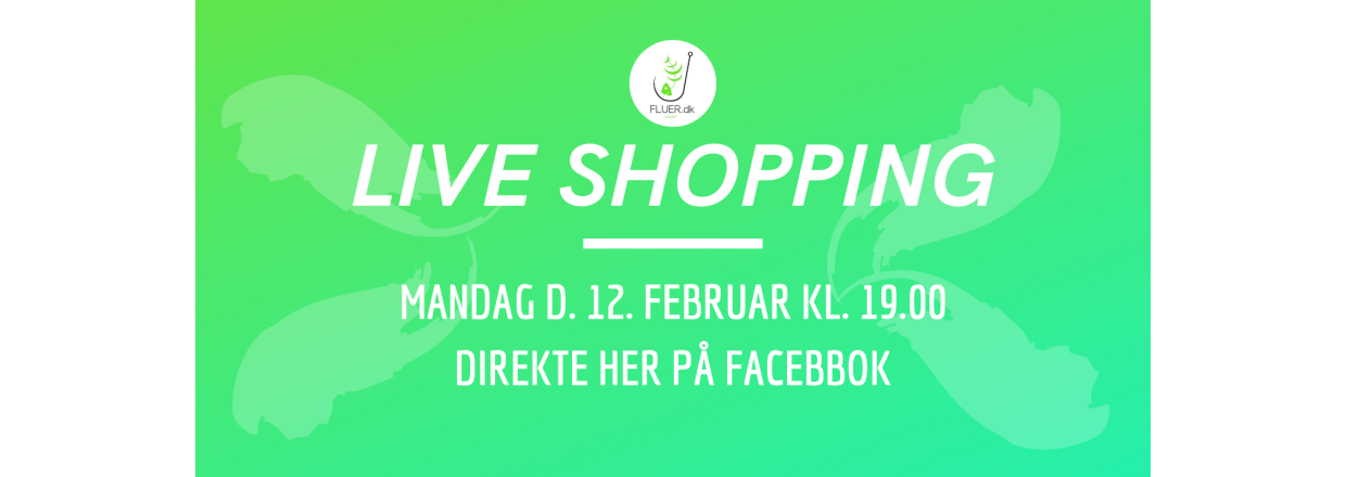 Live Shopping mandag d. 12. februar 2024 kl. 19.00