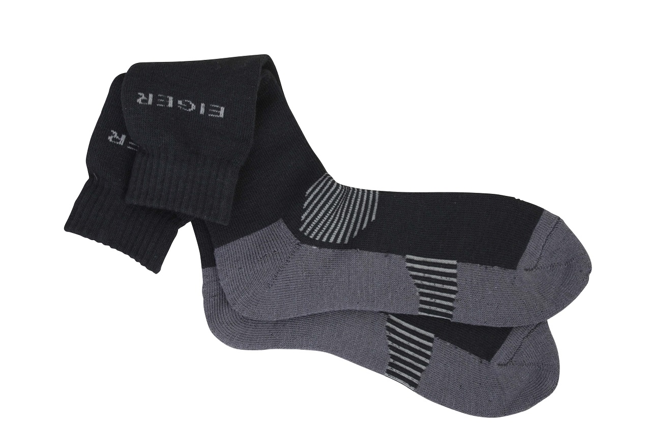 Eiger Alpina Sock Black/Grey Sokker 37-39