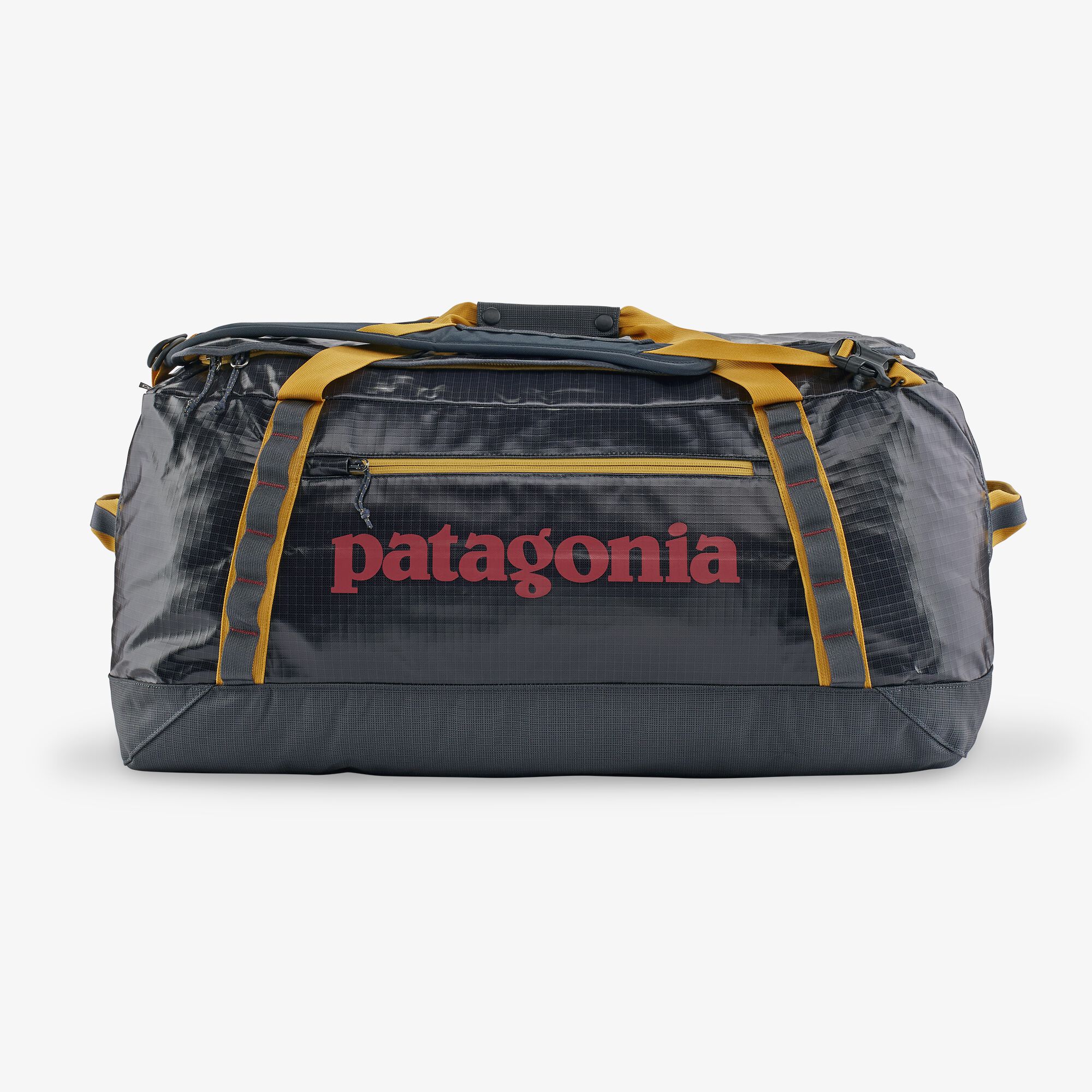 Patagonia Black Hole Duffel Bag 70L Smolder Blue With Buckwheat Gold