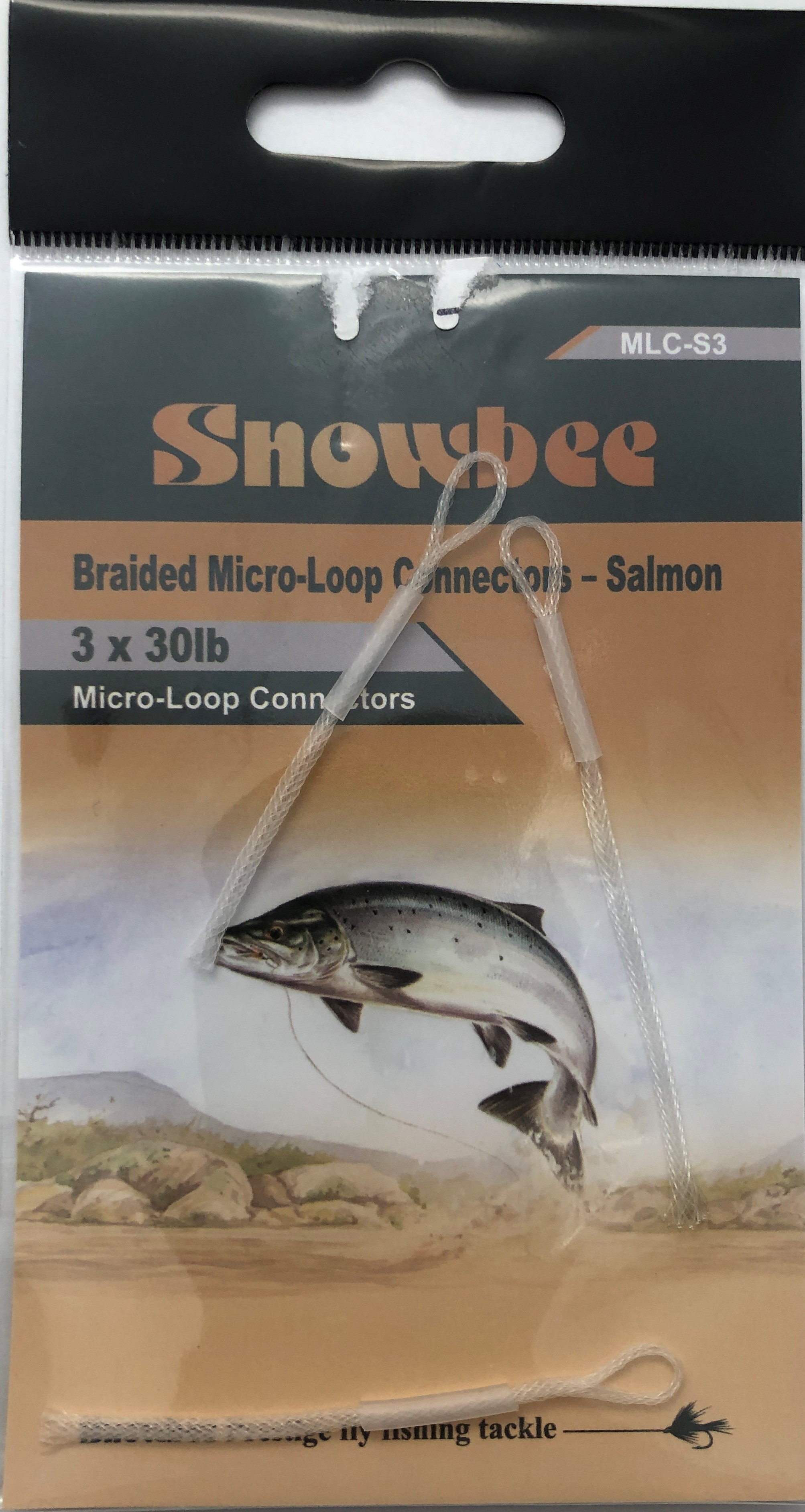 Snowbee Micro Loop Connector Salmon Fra Snowbee
