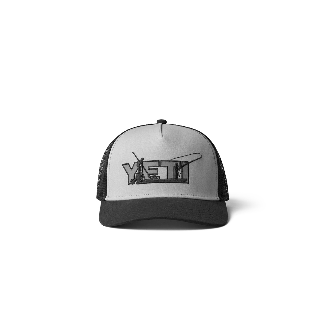 YETI Skiff Trucker Hat Grey/Black - Fiskeoplevelser
