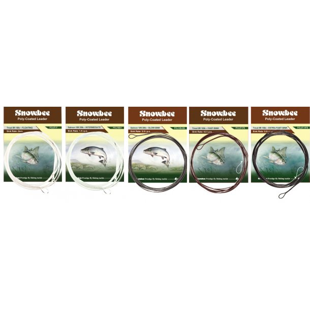 Snowbee Poly-Coated Leaders Trout 5 Fod/1,5m.