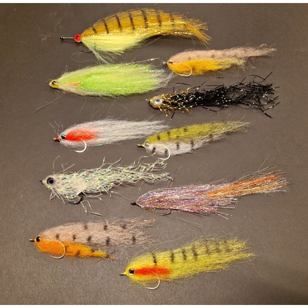 3 stk. Geddefluer deluxe assorteret