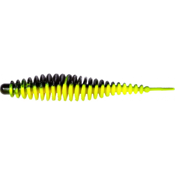 Quantum Magic Trout T-Worm I-Tail 1,5g 6,5cm 6 stk Hvidlg Yellow/Black