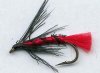 Red & Black Midge size 6