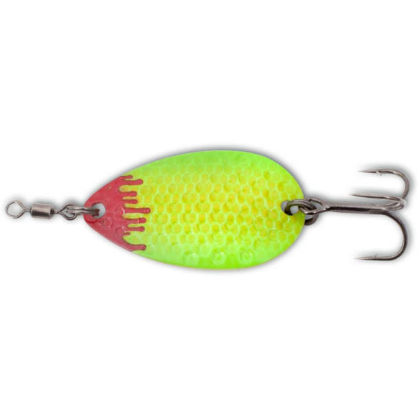 Magic Trout Bloody Big Blade Spoon 2,6g Mikro Blink Yellow/Green
