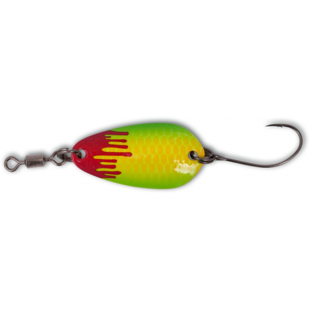 Magic Trout Bloody Loony Spoon 2g Mikro Blink Yellow/Green