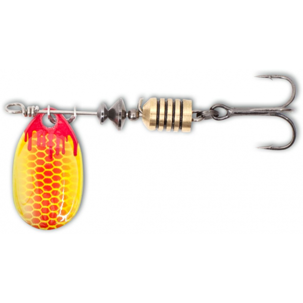 Magic Trout Bloody Spinner 3,8g Mikro Spinner Red/Yellow
