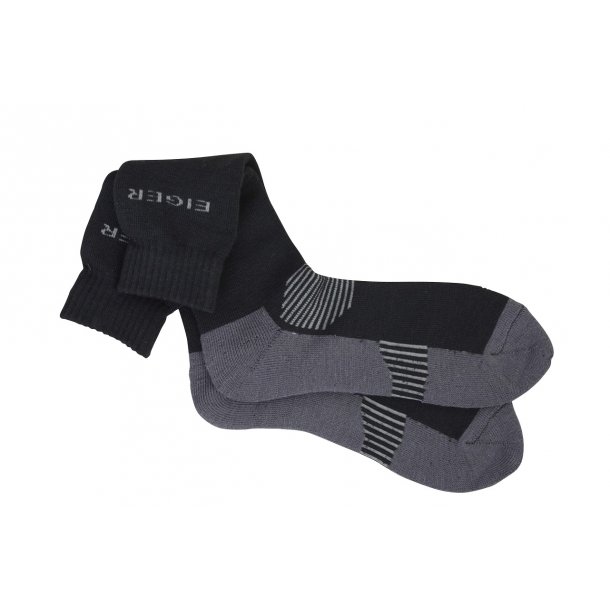 Eiger Alpina Sock Black/Grey Sokker