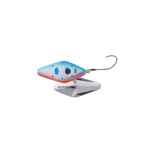 DAM Effzett Pro Trout Inline Spoon 5g Gennemlber Blue/Red Smolt