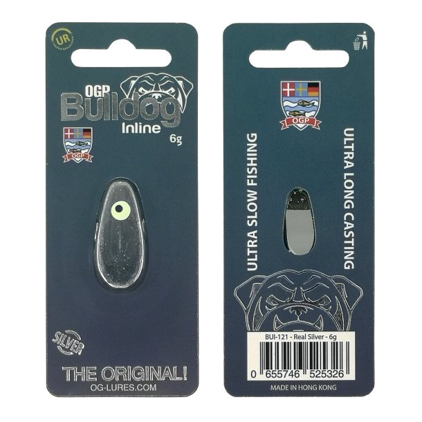 OGP Bulldog Inline 6g, Gennemlber Real Silver