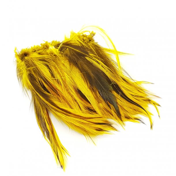 TheFlyCo Cock Hackles Badger. Yellow