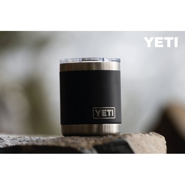 YETI Rambler Bottle, with Hot Shot Cap - BLACK . 354ml, 12oz