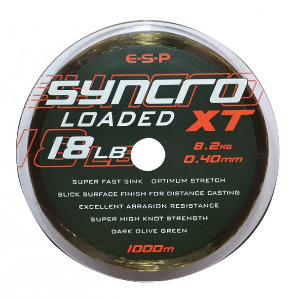 ESP Syncro XT Loaded 1000m Mrk Olivengrn