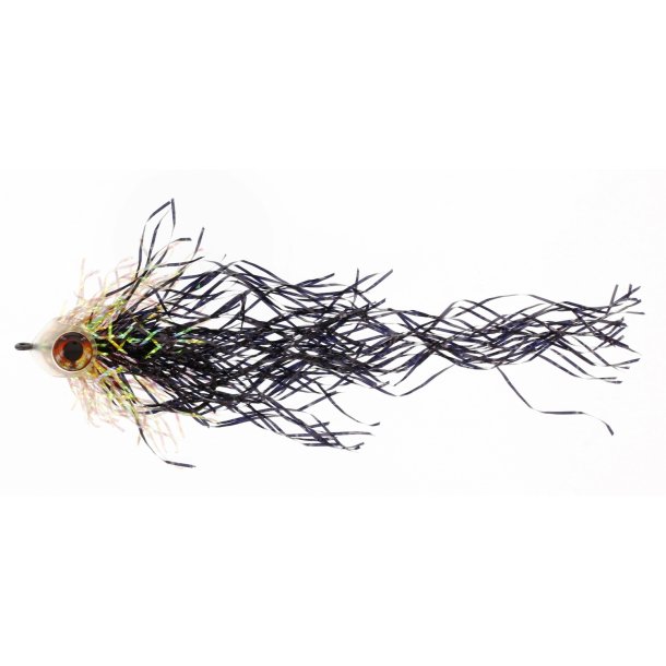 Unique Flies Mylar Pike Black/Root Beer Geddeflue