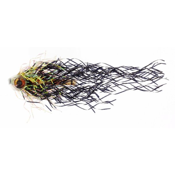 Unique Flies Mylar Pike Tube Black/RootBeer Geddeflue