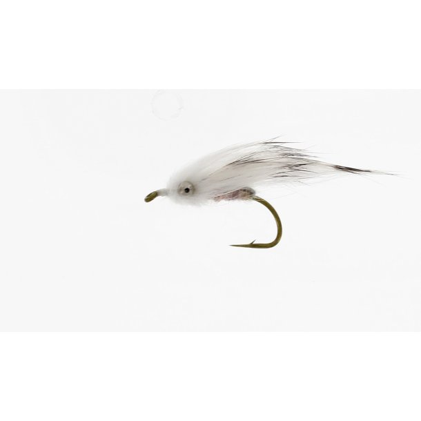 Unique Flies Seatrout Bombarda White Zonker UV Kystflue