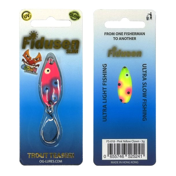Fidusen Slim 3g, Mikroblink Pink/Yellow/Clown