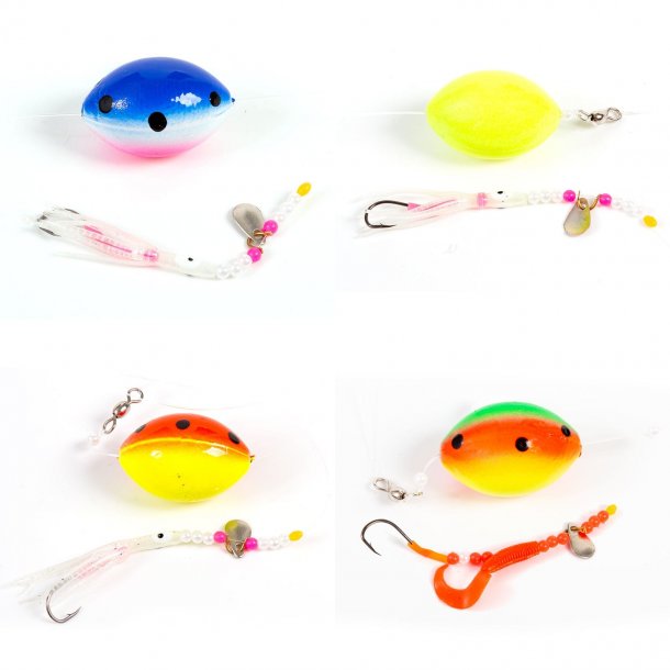 Fladen Flowing 2 Hook Fladfiskeforfang med Bom 130g