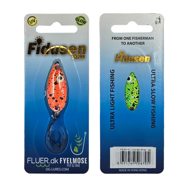 Fidusen Slim Fluer.dk Custom Farver 3g, Mikroblink Golden Killer
