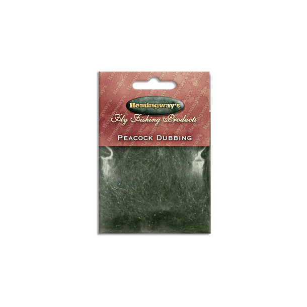 Hemingway's Fluebinding - Peacock Dubbing Dark Green