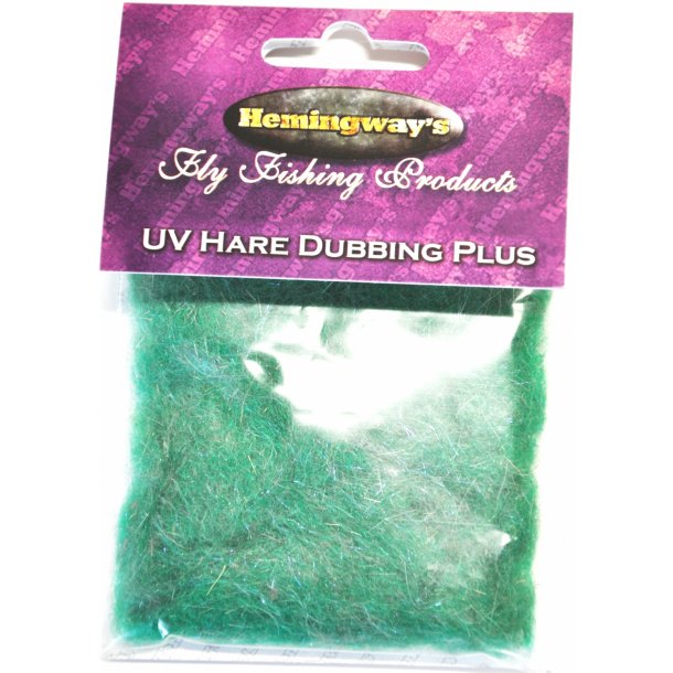 Hemingway's Fluebinding - UV Hare Dubbing Plus Insect Green