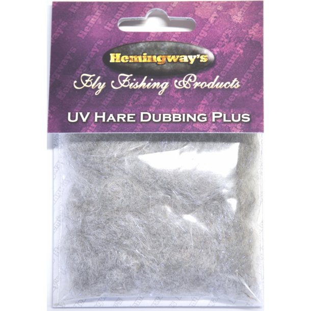 Hemingway's Fluebinding - UV Hare Dubbing Plus Light Grey