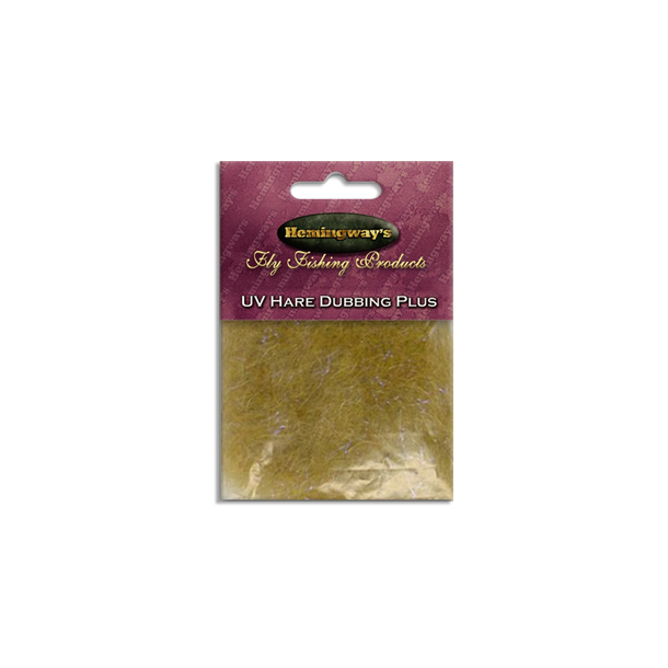 Hemingway's Fluebinding - UV Hare Dubbing Plus Light Yellow