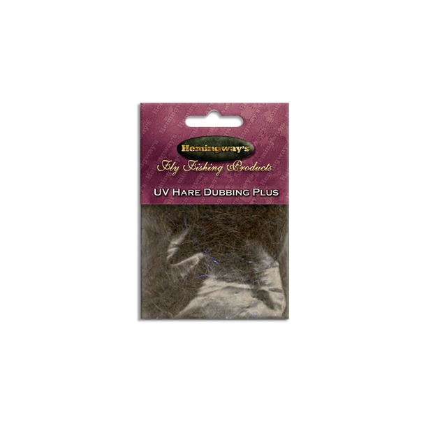 Hemingway's Fluebinding - UV Hare Dubbing Plus Natural Dark
