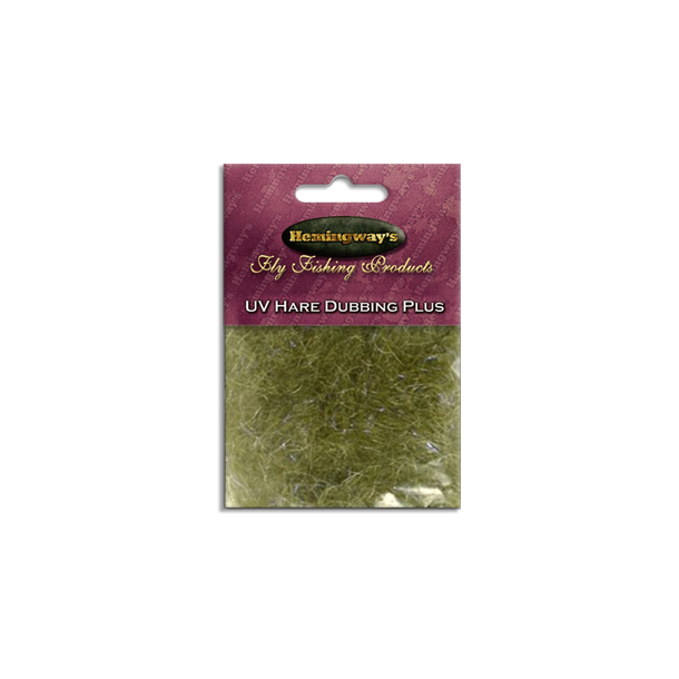 Hemingway's Fluebinding - UV Hare Dubbing Plus Olive Green