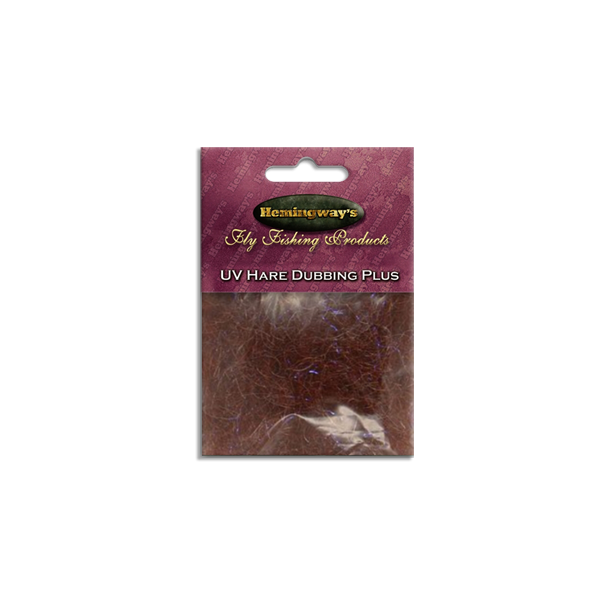 Hemingway's Fluebinding - UV Hare Dubbing Plus Brown