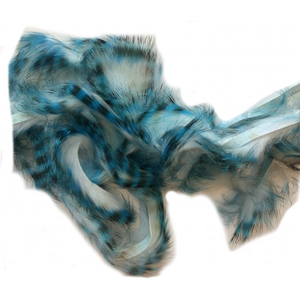 TheFlyCo Tiger Barred Rabbit Strips Tiger Barred Rabbit Strips Blue / Black over White