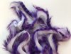 Tiger Barred Rabbit Strips Purple / Black over White