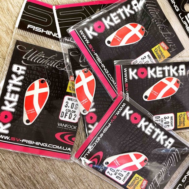 SV Fishing Lures Koketka 3,0g - Danmark Special Edition