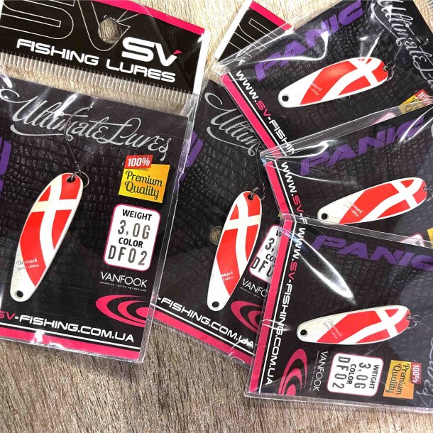 SV Fishing Lures Panic 3,0g - Danmark Special Edition