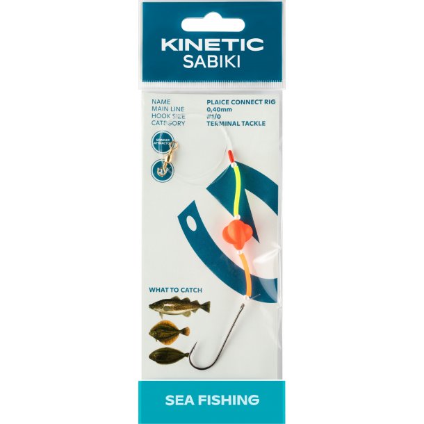 Kinetic Sabiki Plaice Connect Rig Red # 1/0