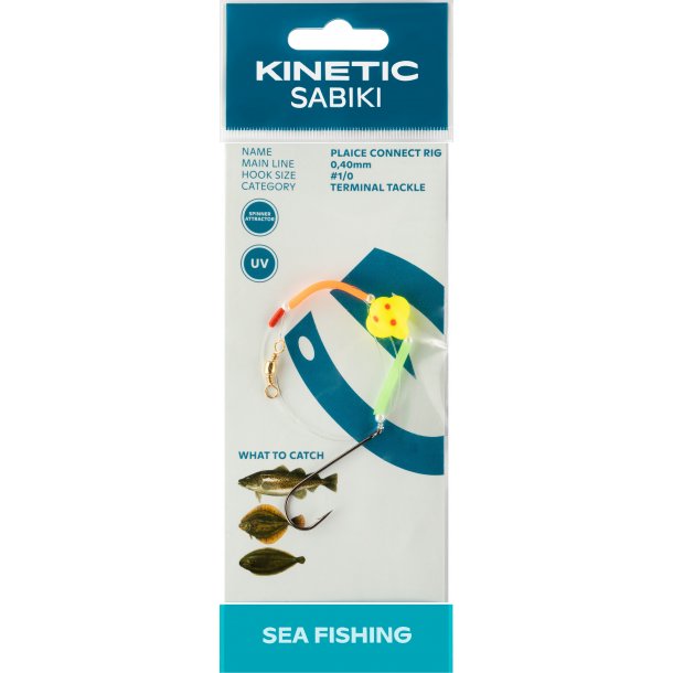 Kinetic Sabiki Plaice Connect Rig Yellow # 1/0