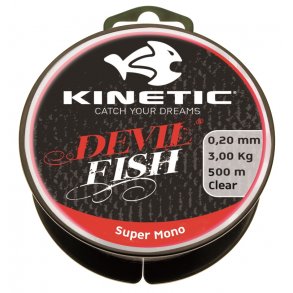 Kinetic Devilfish Super Mono Clear 0,50mm 225m Nylonline