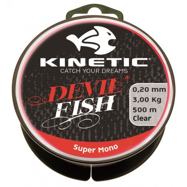 Kinetic Devilfish Super Mono Clear 0,40mm 330m Nylonline