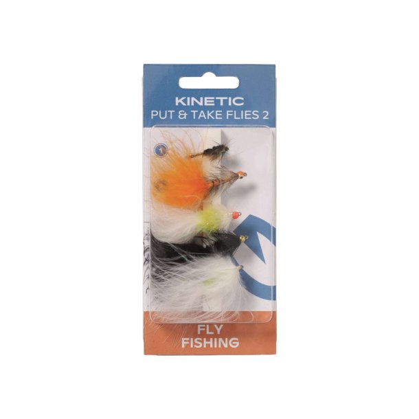 Kinetic Put &amp; Take Flies 2 - 5 stk. Fluer