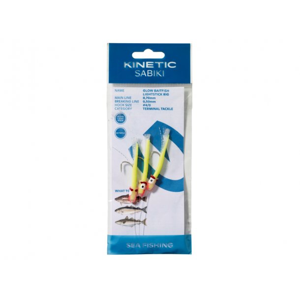 Kinetic Sabiki Glow Baitfish Lightstick #4/0