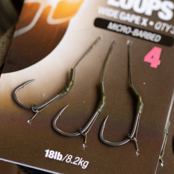 Korda Loops Wide Gape X Micro-Barbed 3 stk.
