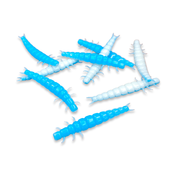 High5Lures Larva 5,5 cm  Baby Blue/White UV