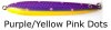 Purple/Yellow Pink dots