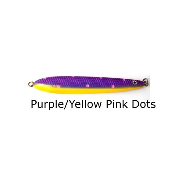 Lawson Gnome Kystwobler 14g. Purple/Yellow Pink dots