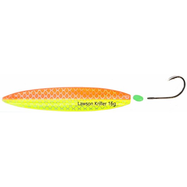 Lawson Kriller 26g Gennemlber Orange/Yellow