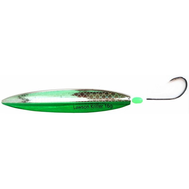 Lawson Kriller 8g Gennemlber Dark Green/Silver