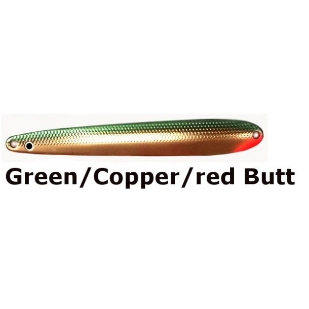 Lawson Slender Kystblink 24g Green/Copper/Red Butt