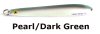 Pearl/Dark Green