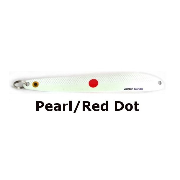 Lawson Slender Kystblink 12g Pearl w. Red Dot